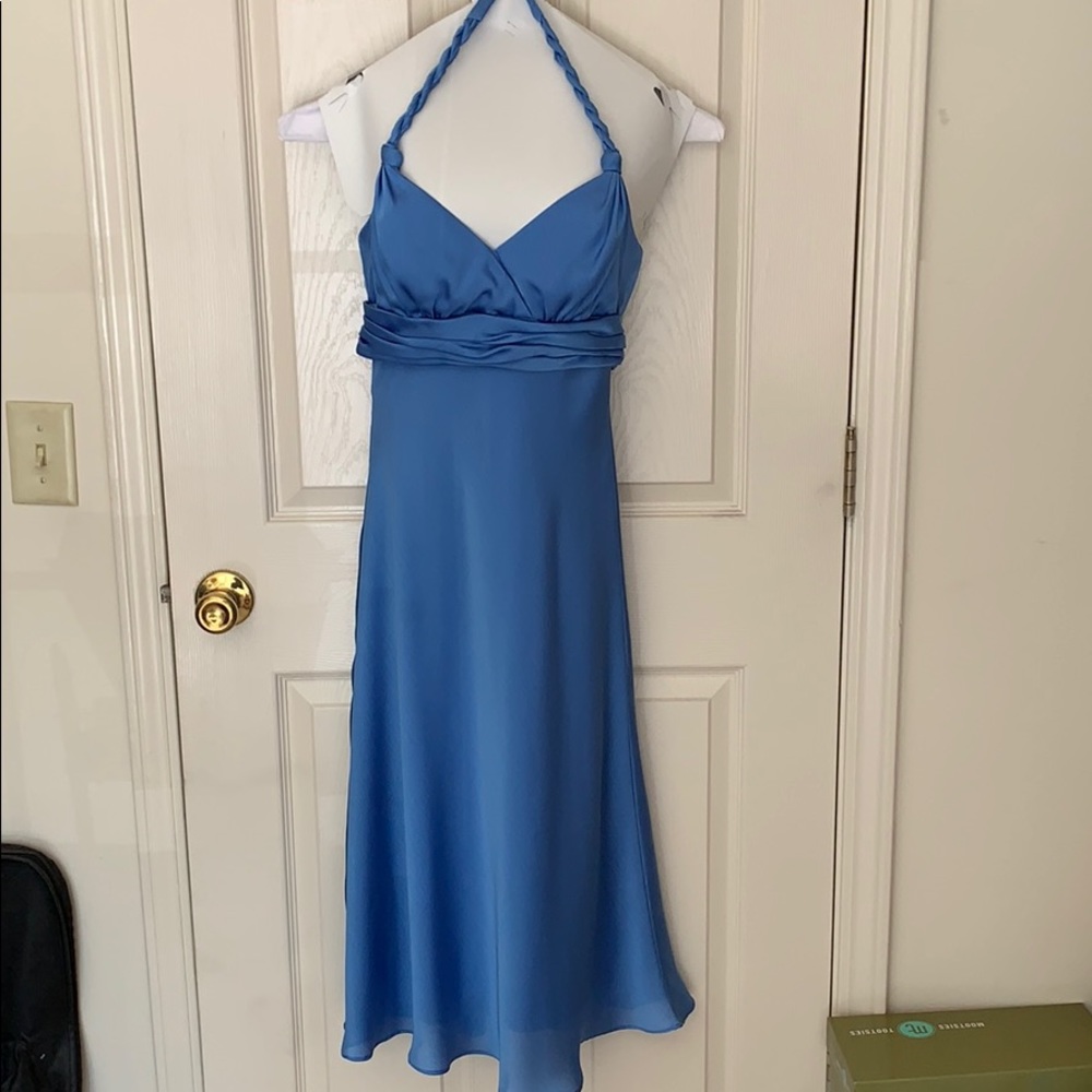 Juniors blue jr. bridesmaid dress